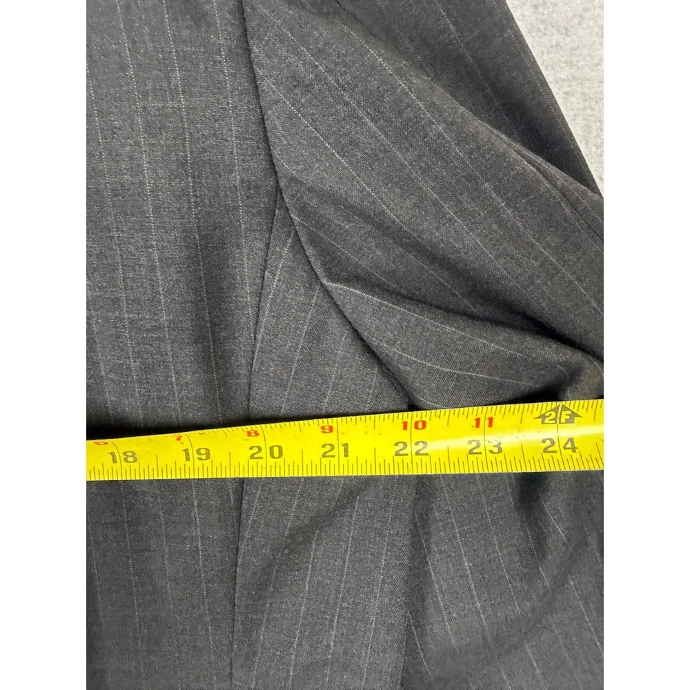 Brooks Brothers BrooksEase Grey Pinstripe Wool Blazer Sport‎ Coat 44 Long 44L